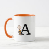 Mug cacahuètes | Charlie Brown Monogramme A (Gauche)