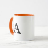Mug cacahuètes | Charlie Brown Monogramme A (Devant gauche)