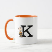 Mug cacahuètes | Charlie Brown Monogramme K (Gauche)