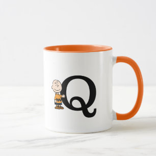 Mug cacahuètes   Charlie Brown Monogramme Q