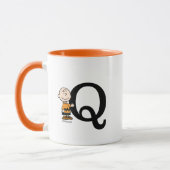 Mug cacahuètes | Charlie Brown Monogramme Q (Gauche)