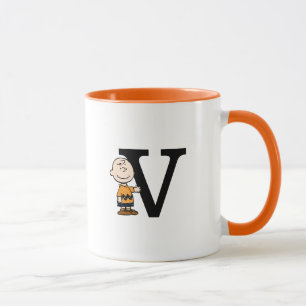 Mug cacahuètes Charlie Brown Monogramme V