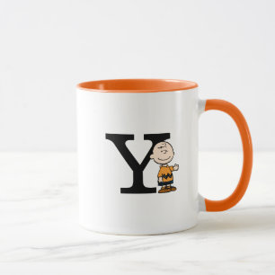 Mug cacahuètes Charlie Brown Monogramme Y
