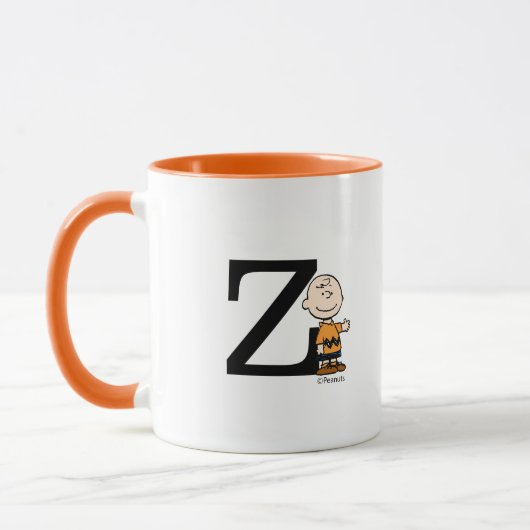 Mug cacahuètes | Charlie Brown Monogramme Z (Gauche)