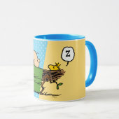 Mug cacahuètes | Charlie Brown & Woodstock Half & Half (Devant droit)