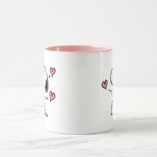Mug cacahuètes | Coeurs de snoopy (Centre)
