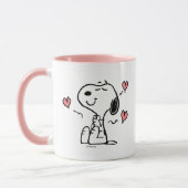 Mug cacahuètes | Coeurs de snoopy (Gauche)