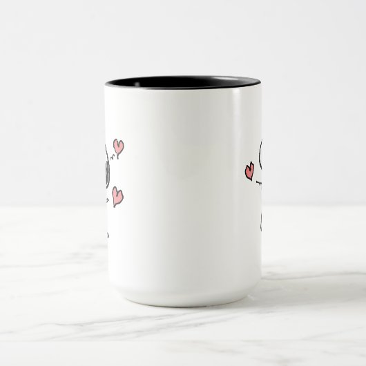 Mug cacahuètes | Coeurs de snoopy (Centre)
