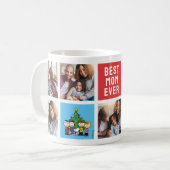 Mug cacahuètes de Noël | Maman Photo Collage (Devant gauche)