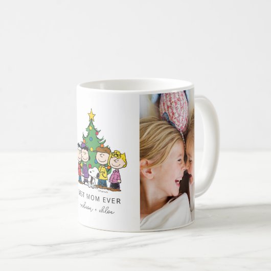 Mug cacahuètes de Noël | Meilleure maman jamais photo (Devant droit)