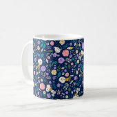 Mug cacahuètes en Motif de fleurs (Devant gauche)