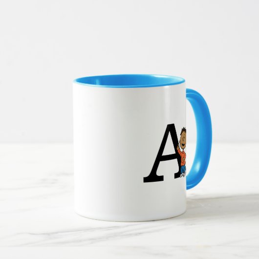 Mug cacahuètes | Franklin Monogram A (Devant droit)