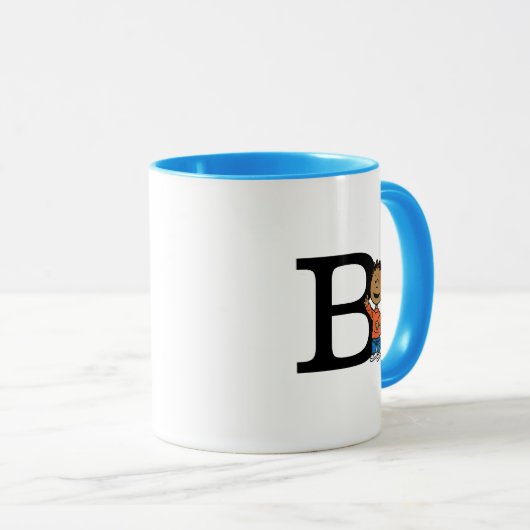 Mug cacahuètes | Franklin Monogram B (Devant droit)