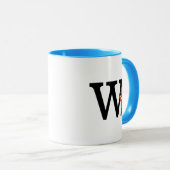 Mug cacahuètes | Franklin Monogram W (Devant droit)