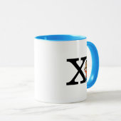 Mug cacahuètes | Franklin Monogram X (Devant droit)