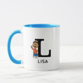 Mug cacahuètes | Franklin Name & Monogram L (Gauche)