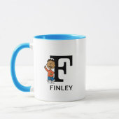 Mug cacahuètes | Franklin Nom & Monogram F (Gauche)