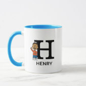 Mug cacahuètes | Franklin Nom & Monogram H (Gauche)