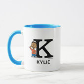 Mug cacahuètes | Franklin Nom & Monogram K (Gauche)