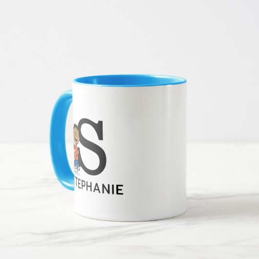 Mug cacahuètes | Franklin Nom & Monogram S (Devant gauche)