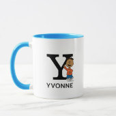 Mug cacahuètes | Franklin Nom & Monogram Y (Gauche)