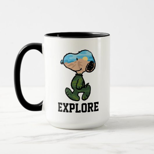 Mug cacahuètes | Grande neige extérieure (Gauche)