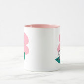 Mug cacahuètes | Illustration Nature Rose Flower (Centre)