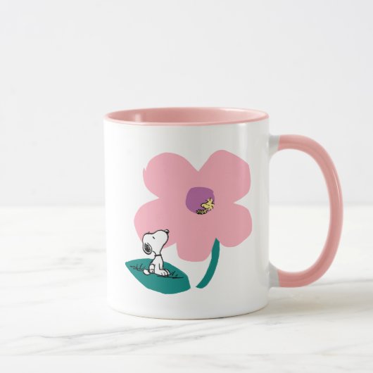 Mug cacahuètes | Illustration Nature Rose Flower (Droite)