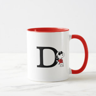 Mug cacahuètes   "Joe Cool" debout   Monogramme D