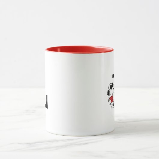 Mug cacahuètes | "Joe Cool" debout | Monogramme L (Centre)