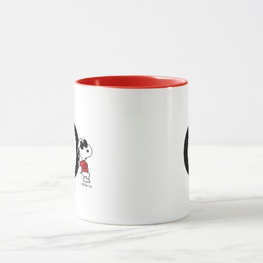 Mug cacahuètes | "Joe Cool" debout | Monogramme O (Centre)