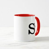 Mug cacahuètes | "Joe Cool" debout | Monogramme S (Devant droit)