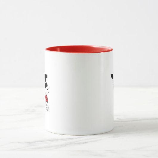 Mug cacahuètes | "Joe Cool" debout | Monogramme V (Centre)