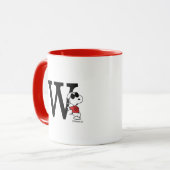Mug cacahuètes | "Joe Cool" debout | Monogramme W (Devant gauche)