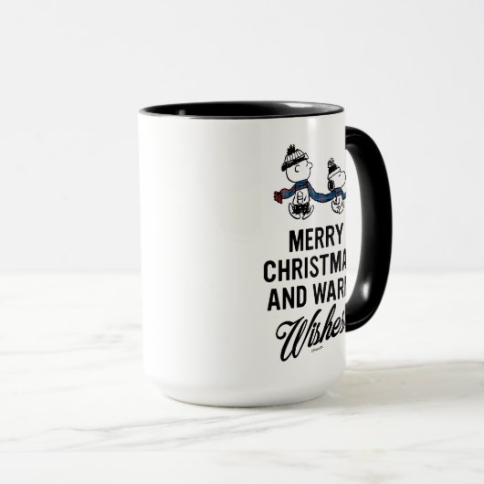Mug cacahuètes | Joyeux Noël Snoopy & Charlie Brown (Devant droit)