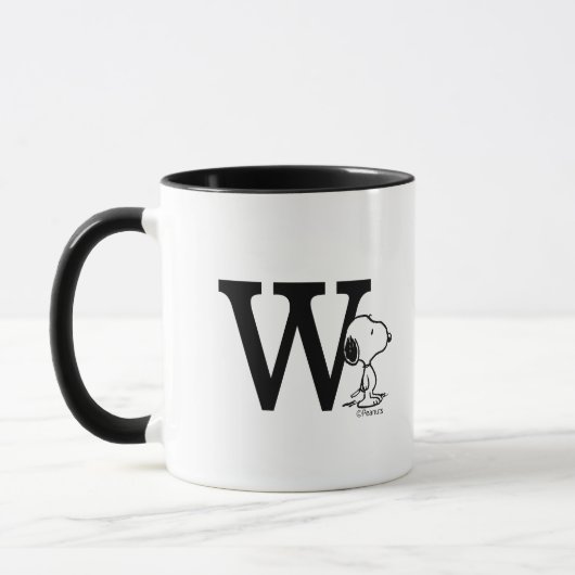 Mug cacahuètes | Monogramme W (Gauche)