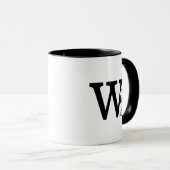 Mug cacahuètes | Monogramme W (Devant droit)