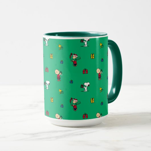 Mug cacahuètes | Motif cadeau de Noël (Devant droit)