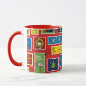 Mug cacahuètes | Motif des timbres de Noël (Gauche)