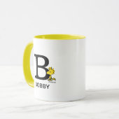 Mug cacahuètes | Nom du bois et monogramme B (Devant gauche)