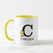 Mug cacahuètes | Nom du bois et monogramme C (Gauche)