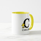 Mug cacahuètes | Nom du bois et monogramme C (Devant droit)