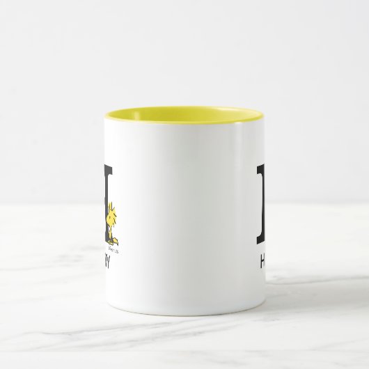 Mug cacahuètes | Nom du bois et monogramme H (Centre)