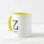 Mug cacahuètes | Nom du bois et monogramme Z (Devant gauche)