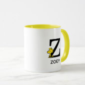Mug cacahuètes | Nom du bois et monogramme Z (Devant droit)