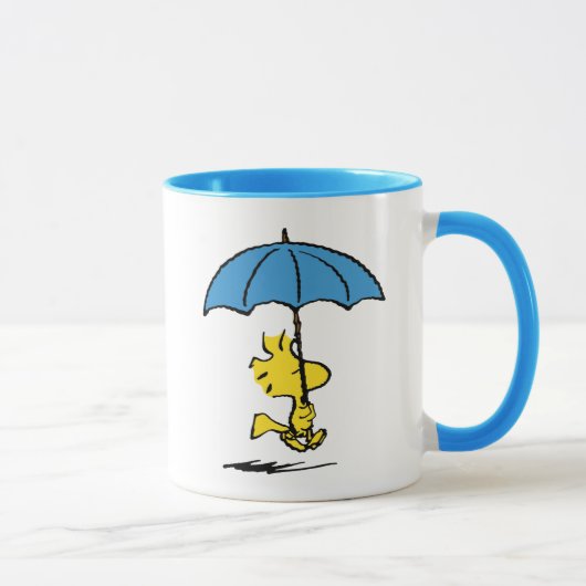 Mug cacahuètes | Parapluie bleu Woodstock (Droite)