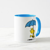 Mug cacahuètes | Parapluie bleu Woodstock (Devant droit)