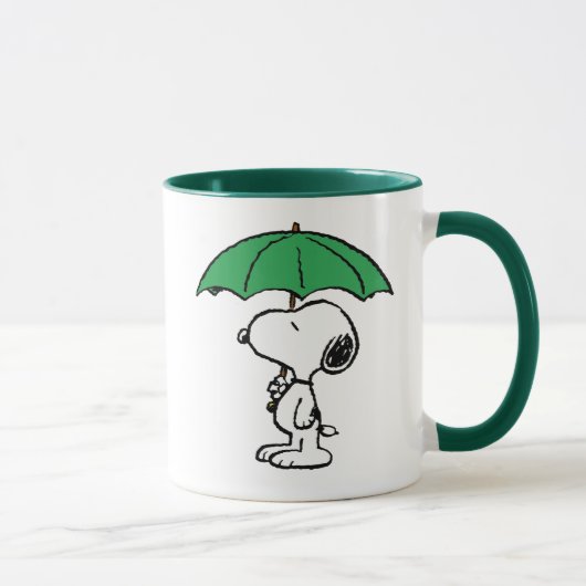 Mug cacahuètes | Parapluie vert Snoopy (Droite)