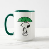 Mug cacahuètes | Parapluie vert Snoopy (Gauche)