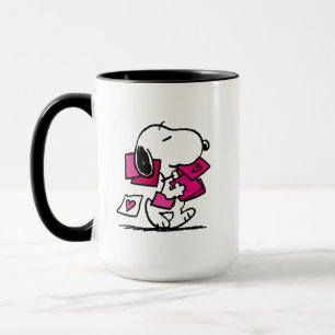 Mug cacahuètes   Saint Valentin   Snoopy Avec Valentin